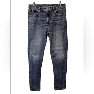 American Eagle Outfitters 90's Skinny Blue Jeans Sz 12 Regular